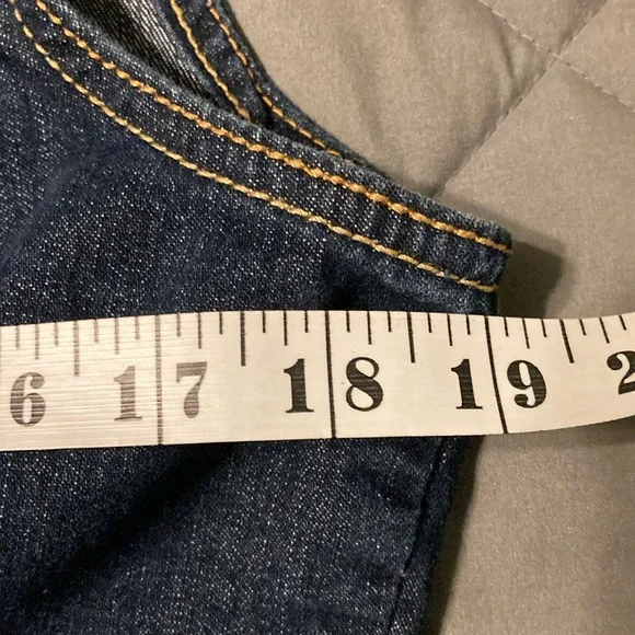 Vintage Paris Blues Denim Jean Vest 1X FITS LIKE Junior’s XL - Picture 5 of 12